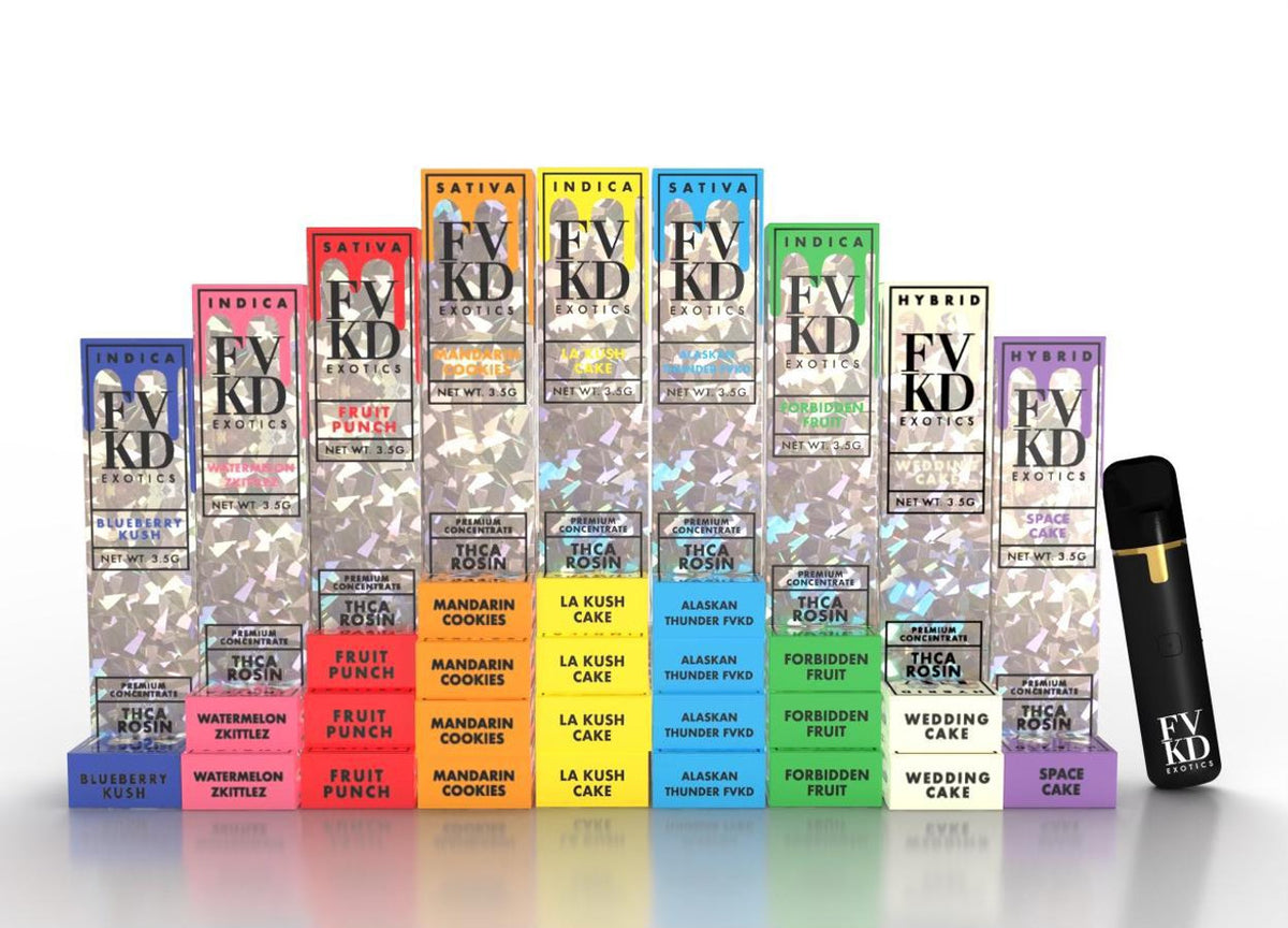 FVKD EXOTICS THCA ROSIN DISPOSABLE 3.5g. FVKD.co
