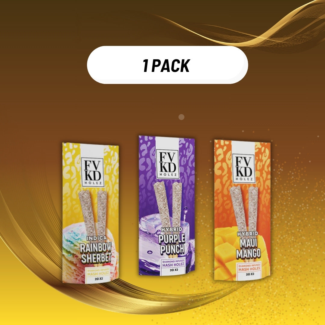 FVKD DIAMOND INFUSED HASH HOLE PREROLLS 2G