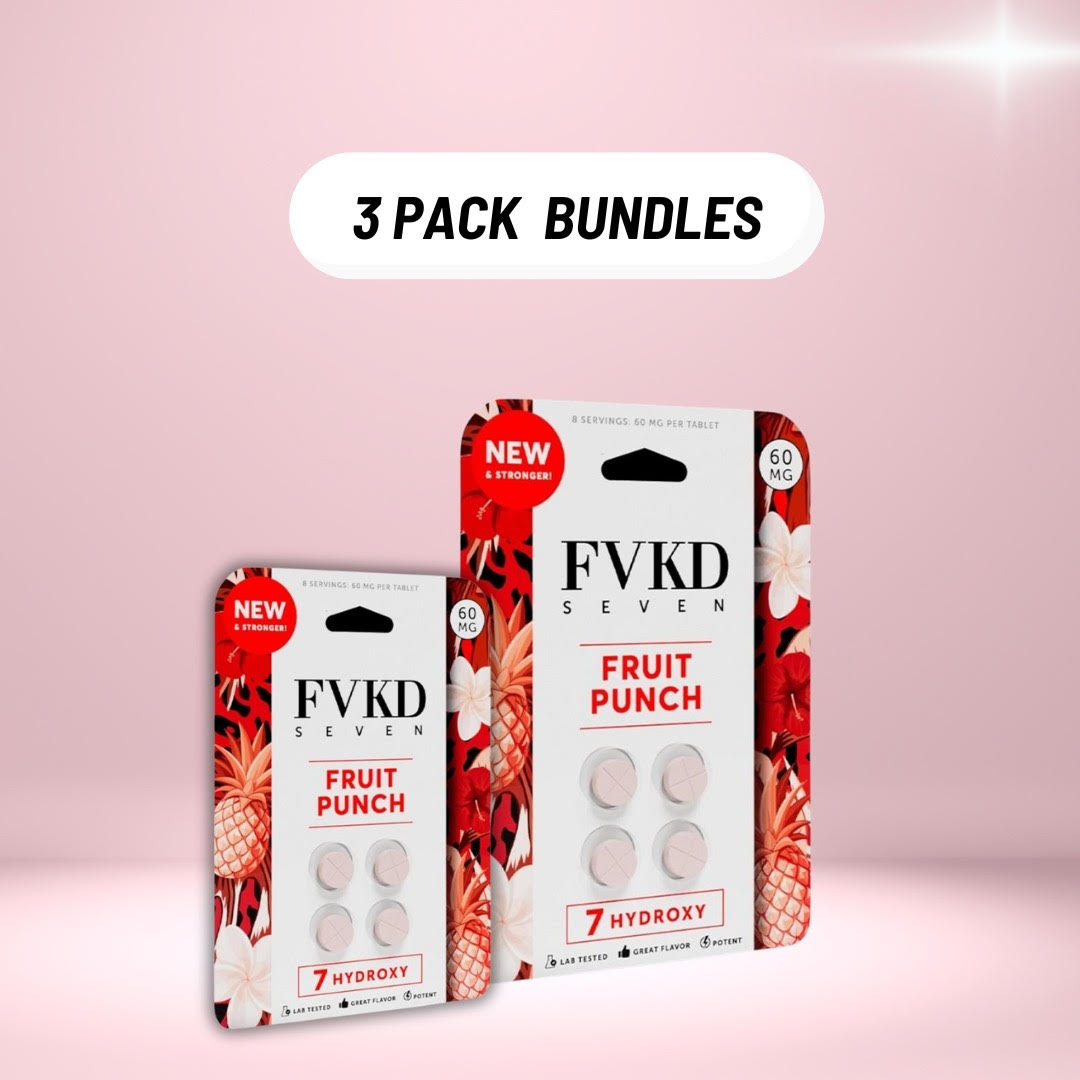 3 PACK FVKD SEVEN 7-HYDROXY TABLETS 60MG 4CT