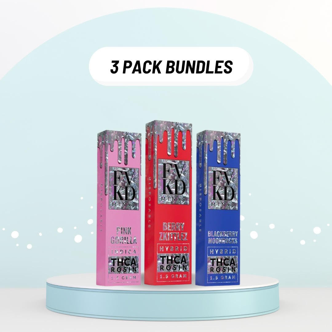 FVKD MINIS THCA ROSIN DISPOSABLE 1.5G , BUNDLE III