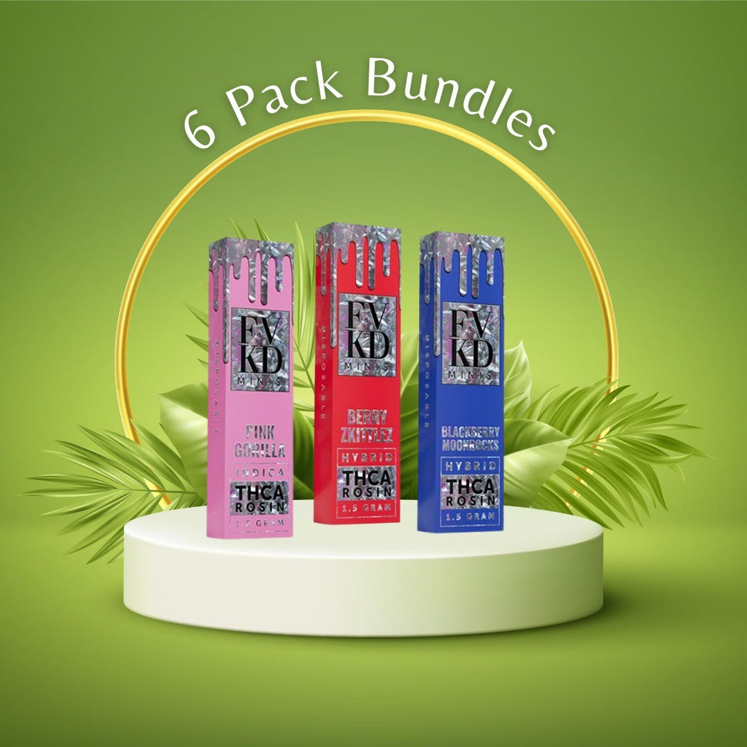 FVKD MINIS THCA ROSIN DISPOSABLE 1.5G , BUNDLE VI