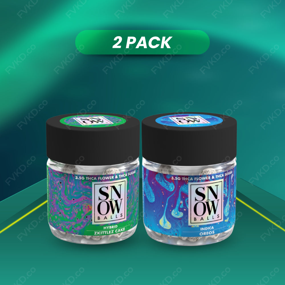 2-Pack FVKD SNOWBALLS FLOWER 3.5G - FVKD.co