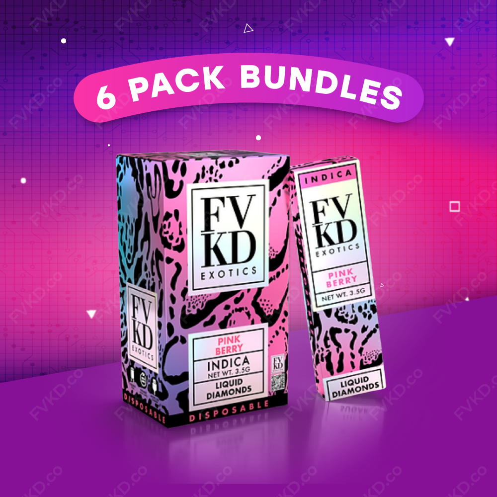 6-Pack FVKD LIQUID DIAMONDS DISPOSABLE | 3.5G - FVKD.co