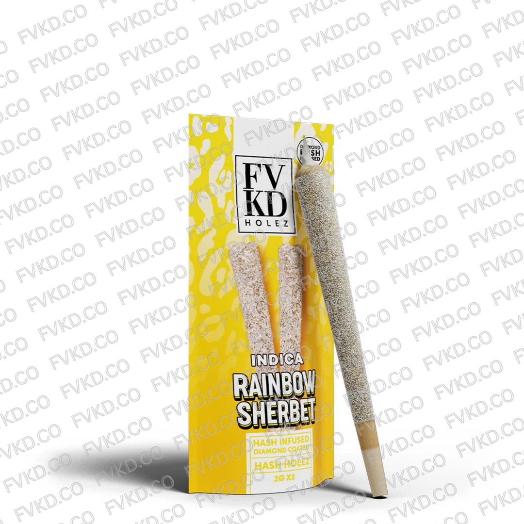 FVKD DIAMOND INFUSED HASH HOLE PREROLLS 2G , VI
