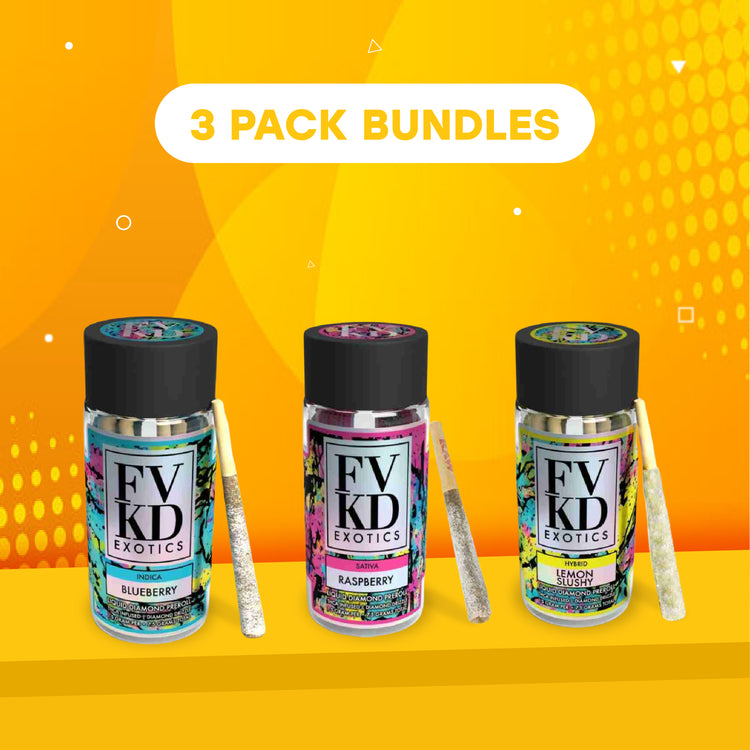 3-PACK THCA LIQUID DIAMOND PREROLLS | 7.5G - FVKD.co